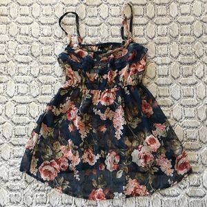 Floral Print Sheer Cami Blouse S